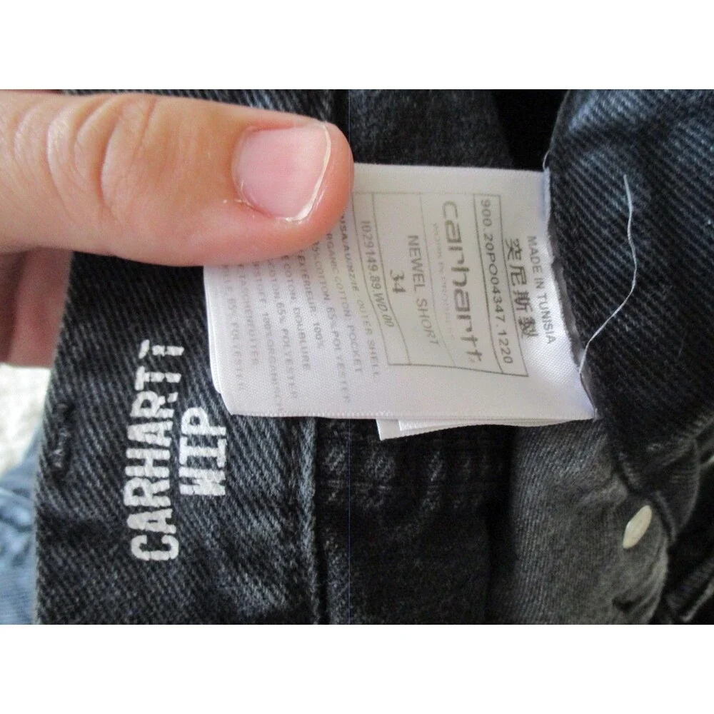 Carhartt WIP jean shorts mens 34 9
